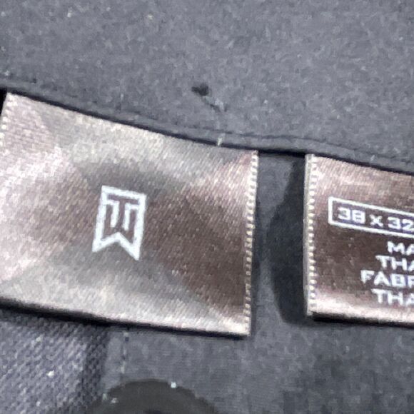 Nike Tiger Woods Pants Mens 38x32 Black Flat Front‎ Golf Performance - Picture 7 of 12